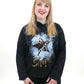 Hoodie "Stars" schwarz, Gr. 38-44