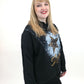Hoodie "Stars" schwarz, Gr. 38-44