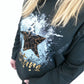 Hoodie "Stars" schwarz, Gr. 38-44