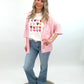 Cardigan Herz rosa, Gr. 36-42