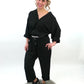 Jumpsuit schwarz, Gr. 38-44