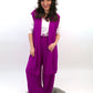 Set Oberteil, Weste und Hose, fuchsia, Gr. 38-44