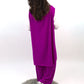 Set Oberteil, Weste und Hose, fuchsia, Gr. 38-44