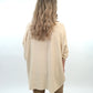 Bluse mit Kette beige, Gr. 40-46