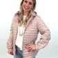 Leichtsteppjacke rosé, Gr. 34-44