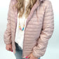 Leichtsteppjacke rosé, Gr. 34-44