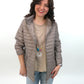 Leichtsteppjacke taupe Gr. 34-44