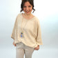 Shirt mit Kette beige, Gr. 38-44