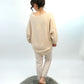 Shirt mit Kette beige, Gr. 38-44