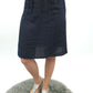 Leinenrock blau , Gr. 36-46