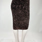 Bleistiftrock mit  Pailletten, Gr. 36/38 Gr. 38/40