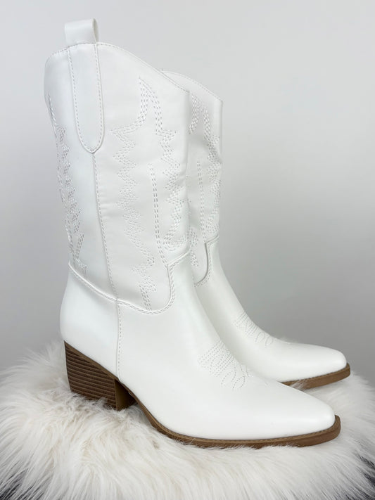 Cowboy-Boot weiß, Gr. 37-41