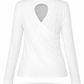 Minimal Chic Langarmshirt mit Rücken-Highlight, Gr. 36-42