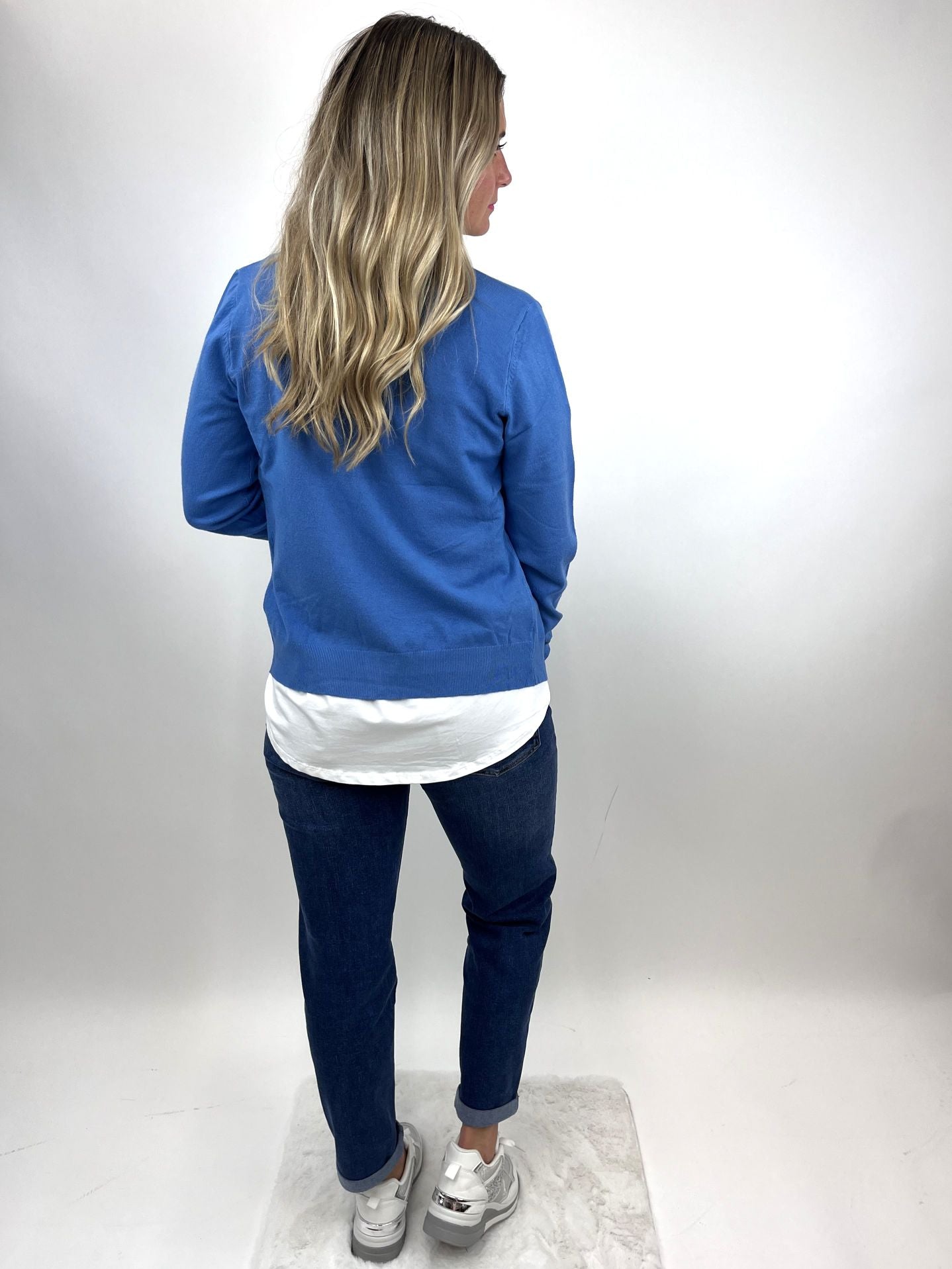 Cardigan blau, Gr. 34-40