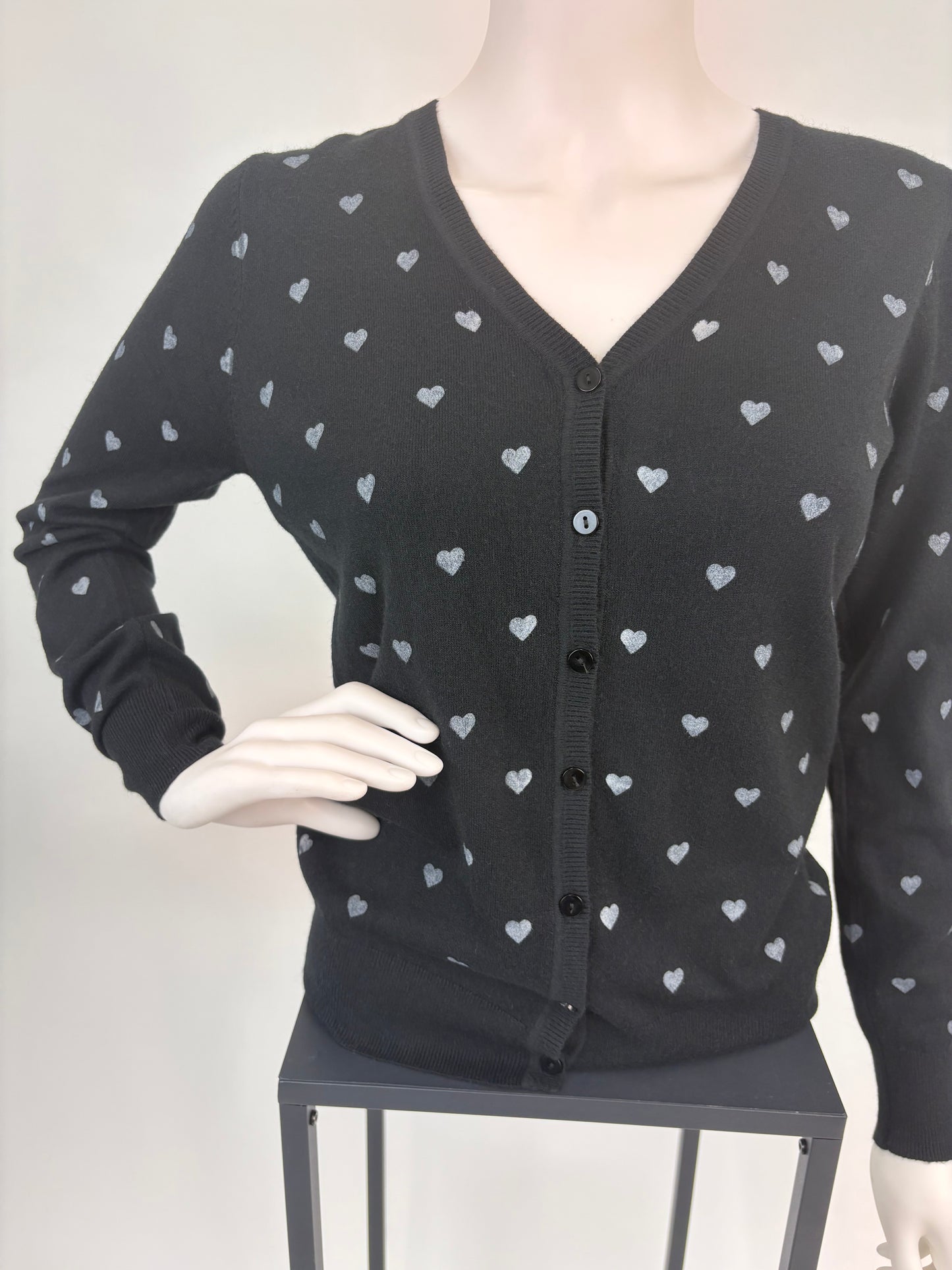 Cardigan Herz versch. Farben, Gr. 36-40