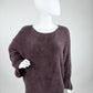 Flauschpullover braun, Gr. 38-44