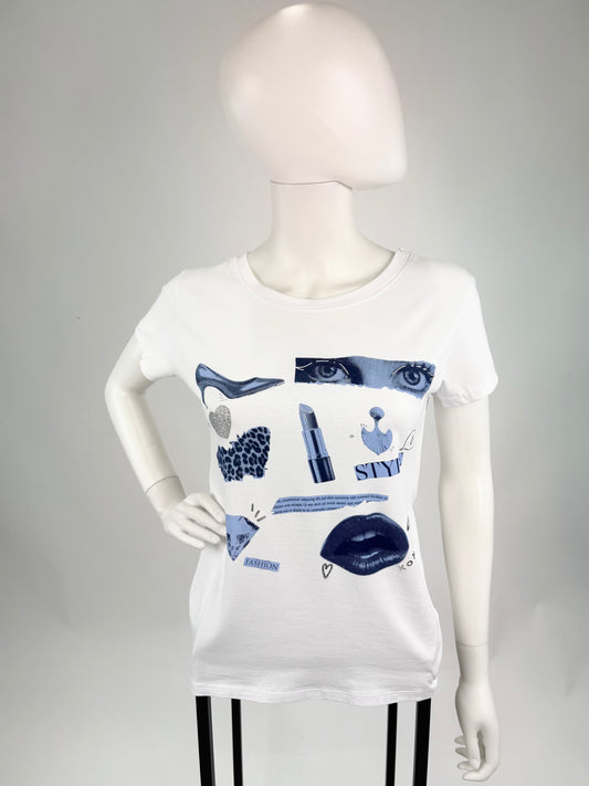 T-Shirt Lippenstift, Gr. 34-44