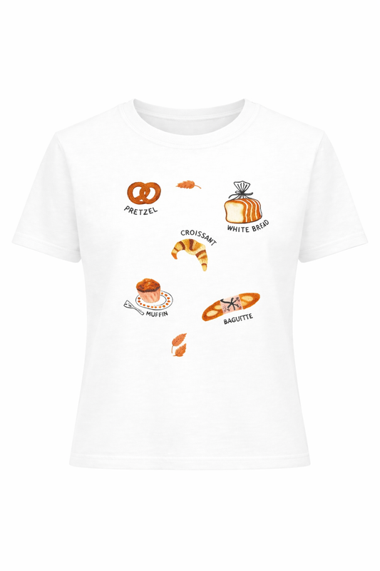 T-Shirt Café Vibes weiß, Gr. 34-38