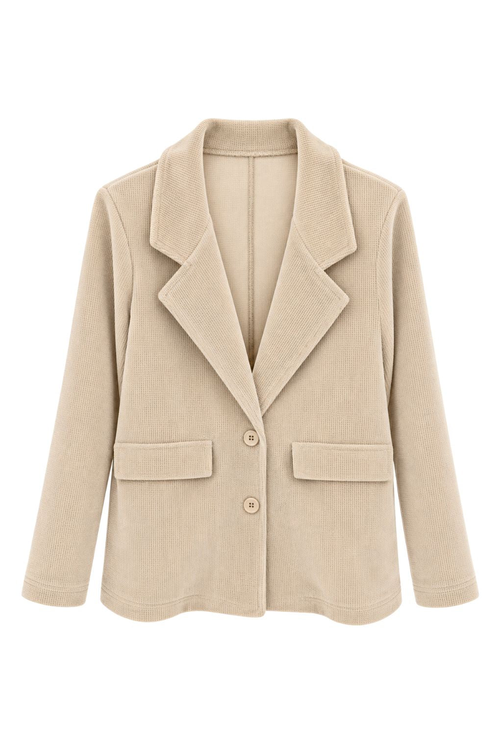 Samt-Optik Blazer "Mara" beige, Gr. 36-46