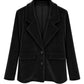 Samt-Optik Blazer "Mara" schwarz, Gr. 36-46