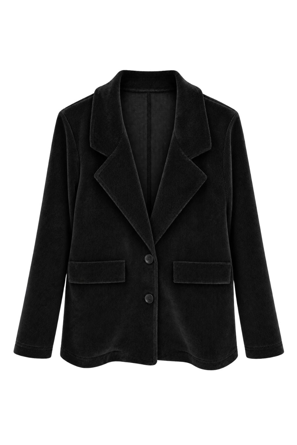 Samt-Optik Blazer "Mara" schwarz, Gr. 36-46