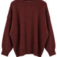 Oversize Strickpullover bordeaux, Gr. 38-44
