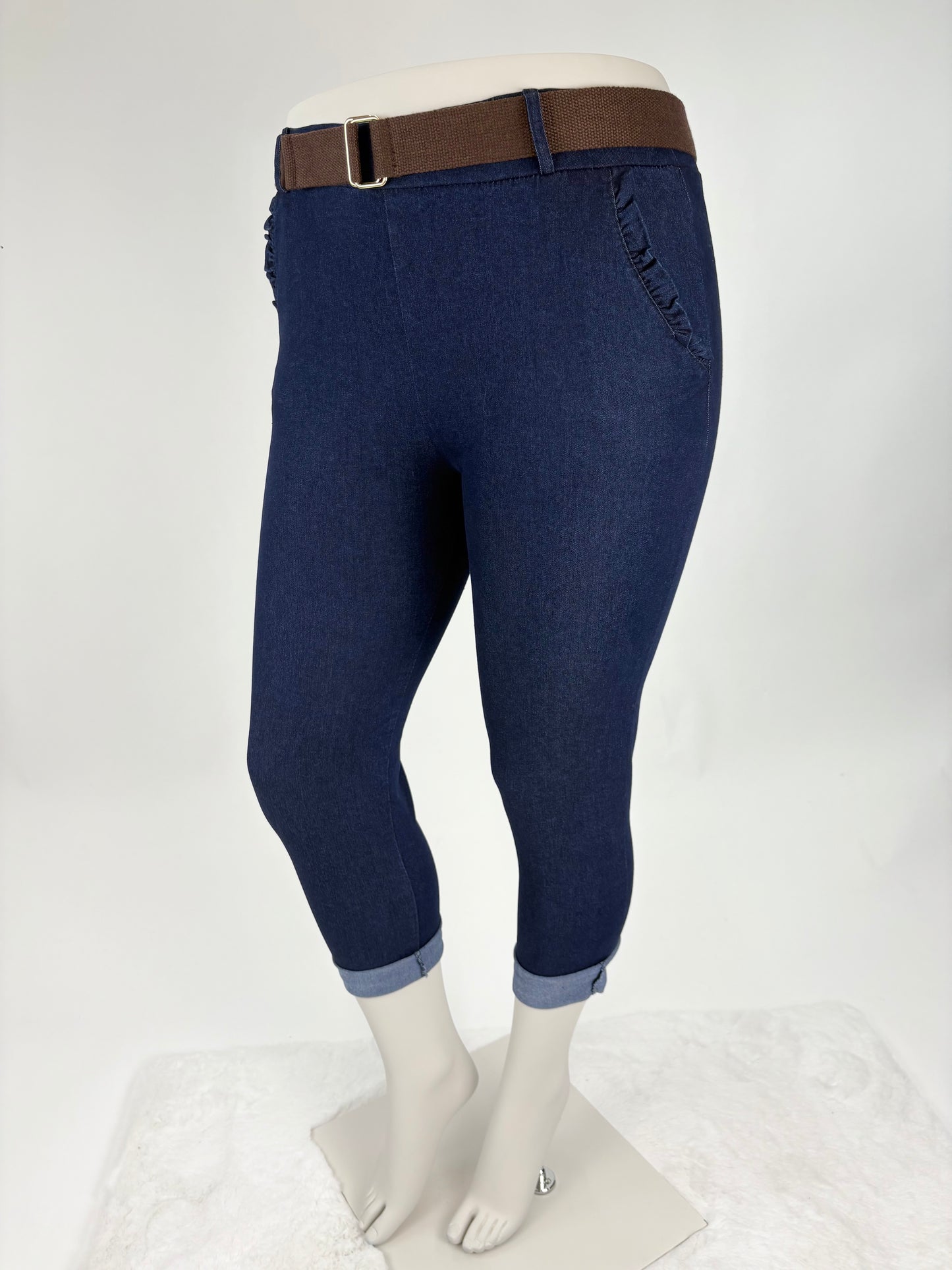 Jeans-Anzug Blazer und Hose Set , Gr. 36-44