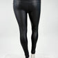 Leggins Lederoptik schwarz , Gr. 34-42