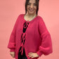 Cardigan Schleife pink, Gr. 36-42