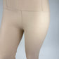 Leggins Lederoptik beige , Gr. 34-42