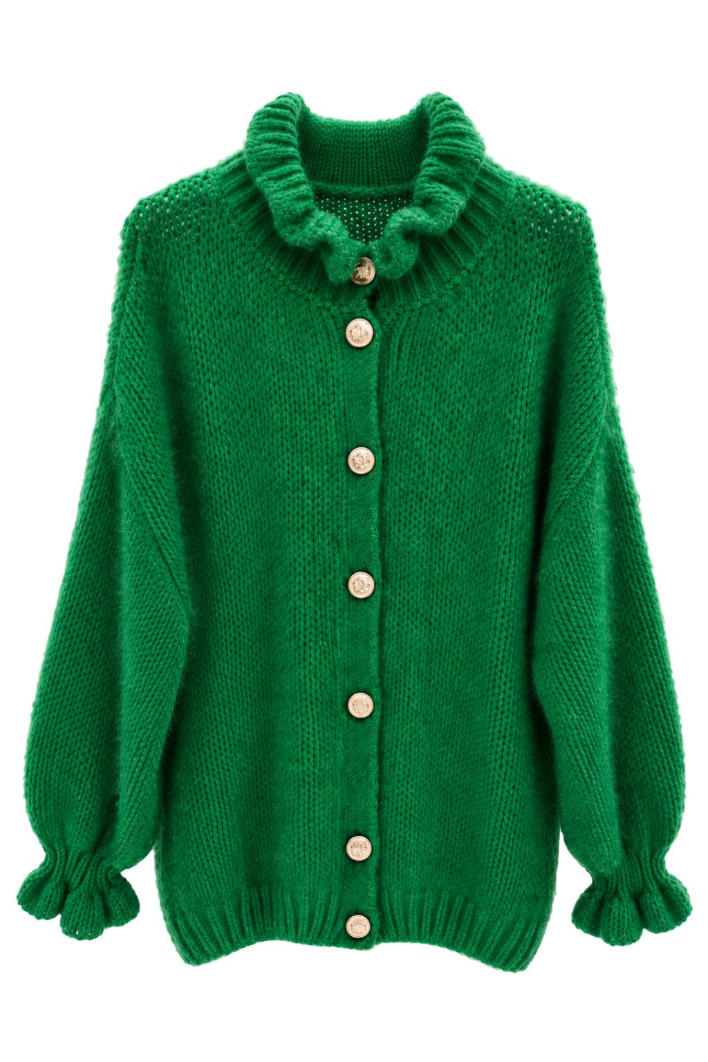 Strickcardigan "Elisa" smaragdgrün, Gr. 38-44