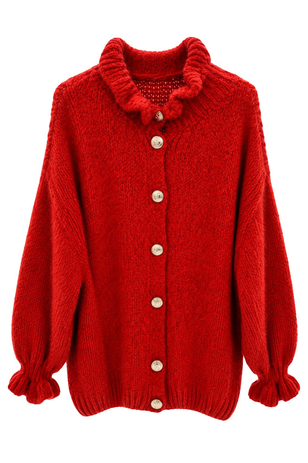 Strickcardigan "Elisa" rot, Gr. 38-44