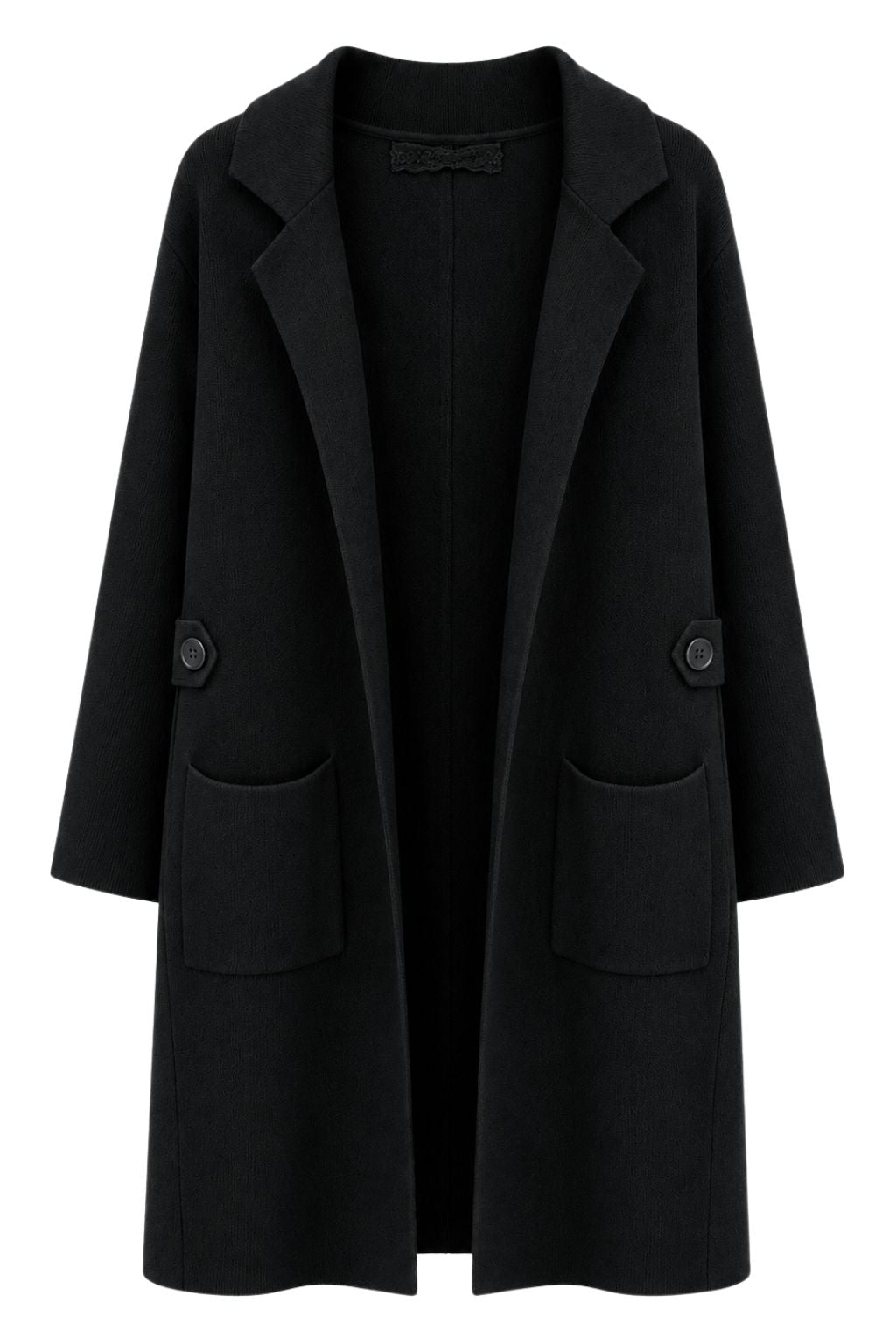 Long Cardigan "Cozy" schwarz, Gr. 36-42