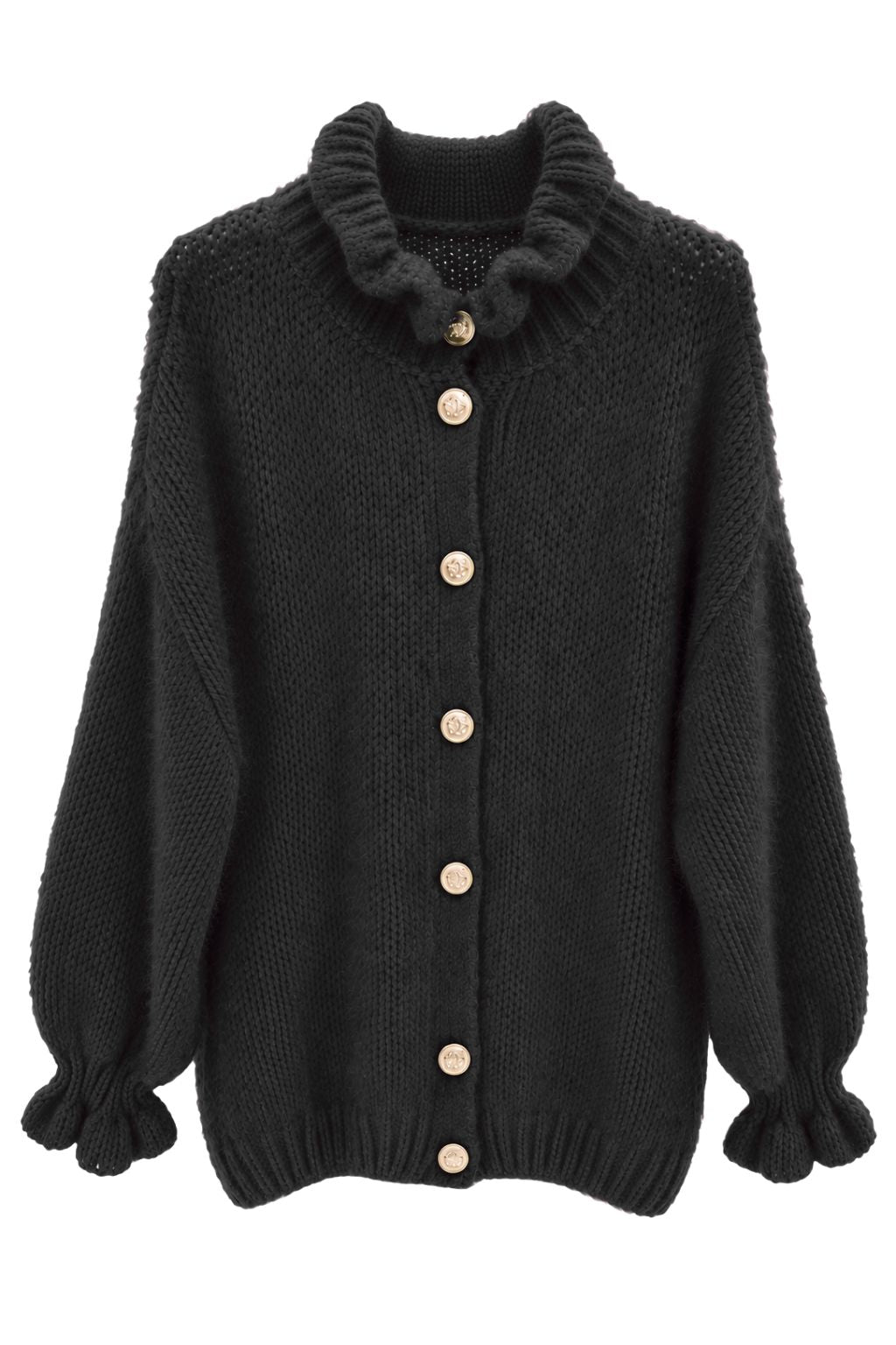 Strickcardigan "Elisa" schwarz, Gr. 38-44