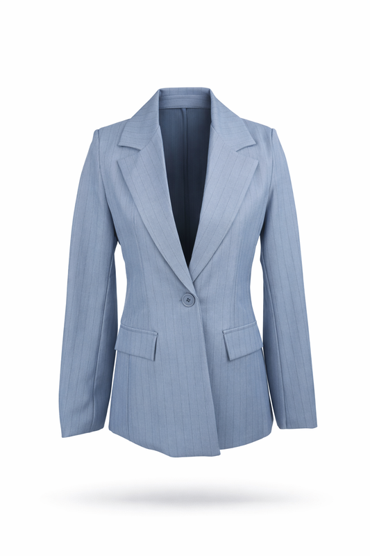 Blazer Nadelstreifen dusty blue, Gr. 34-42