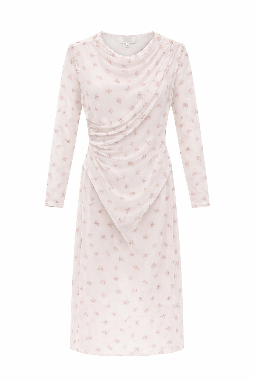 Mesh-Kleid Blumenprint, Gr. 34-38
