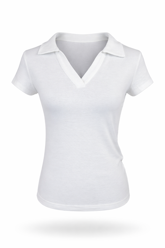 Poloshirt weiß, Gr. 36-42