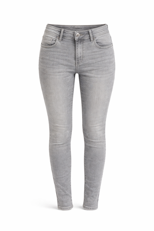 Slim Fit Jeans MBJ Damen – Skinny Jeans in grau Gr. 36-46