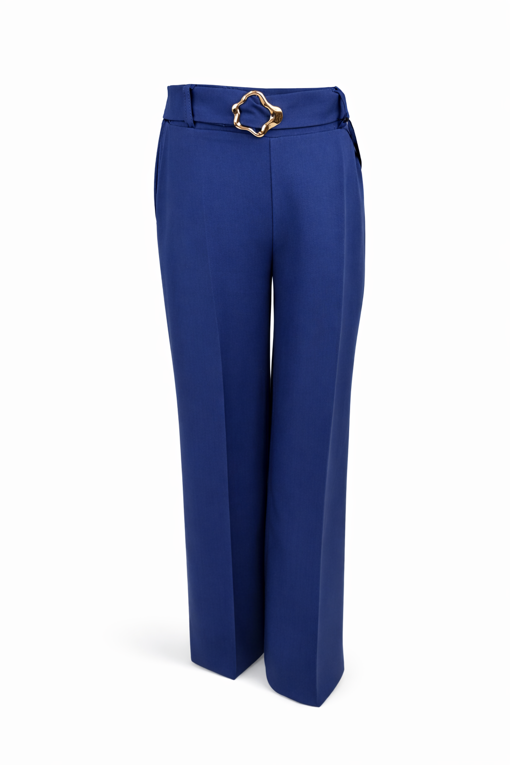 Marlenehose mit Gürtel blau, Gr. 36-42