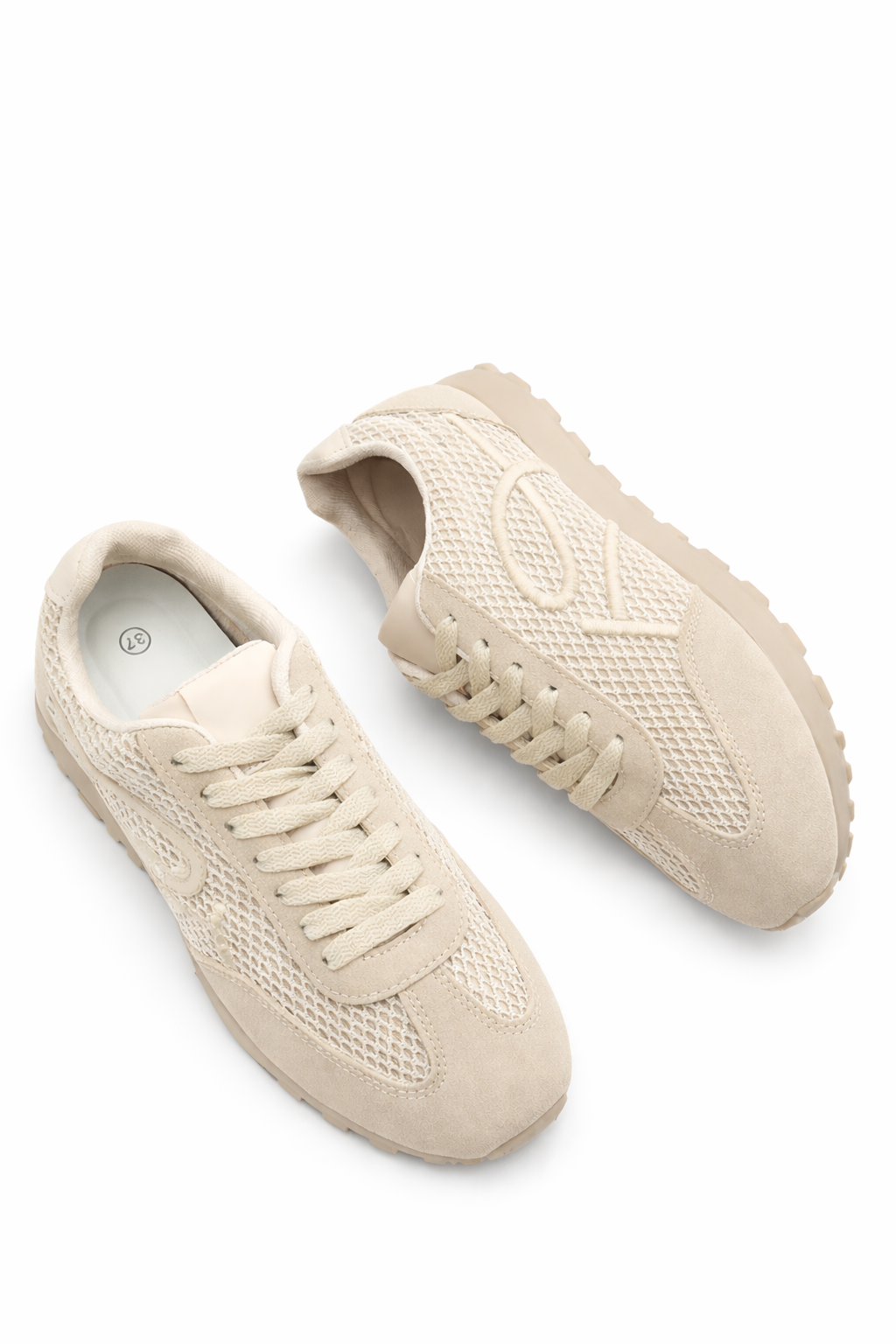 Mesh-Sneaker beige, Gr. 36-41
