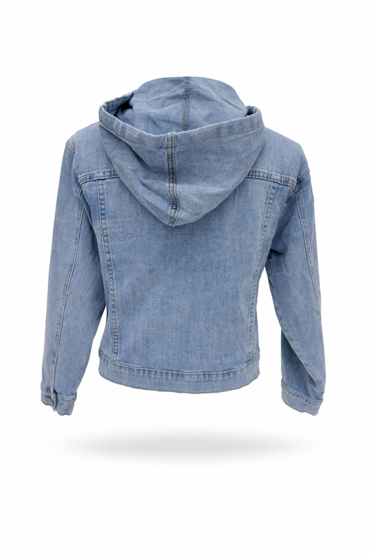 Jeansjacke mit Kapuze, Gr. 36-42
