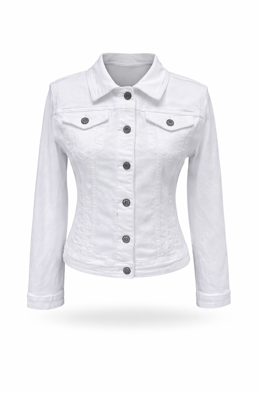 Jeansjacke weiß, Gr. 36-42