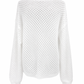 Strickpullover in Lochoptik weiß, Gr. 36-42