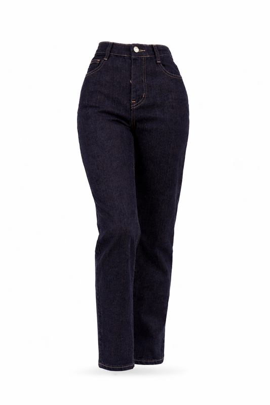 High Waist Jeans dunkelblau, Gr. 34-42