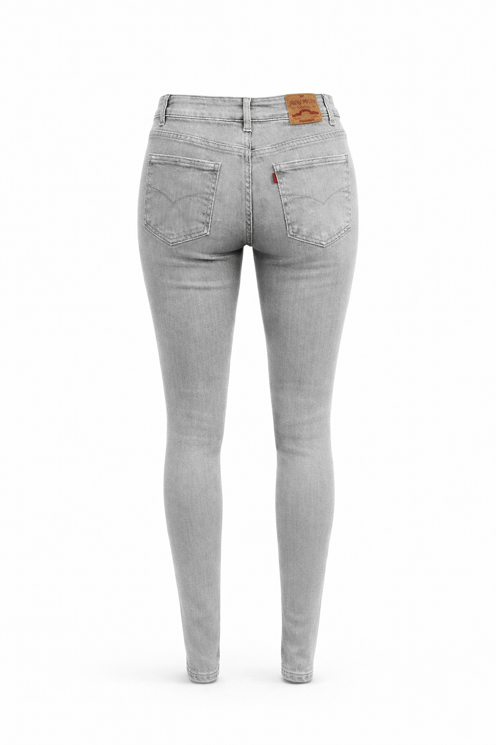 Slim Fit Jeans MBJ Damen – Skinny Jeans in grau Gr. 36-46