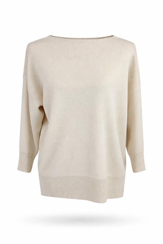 Feinstrickpullover beige, Gr. 36-42