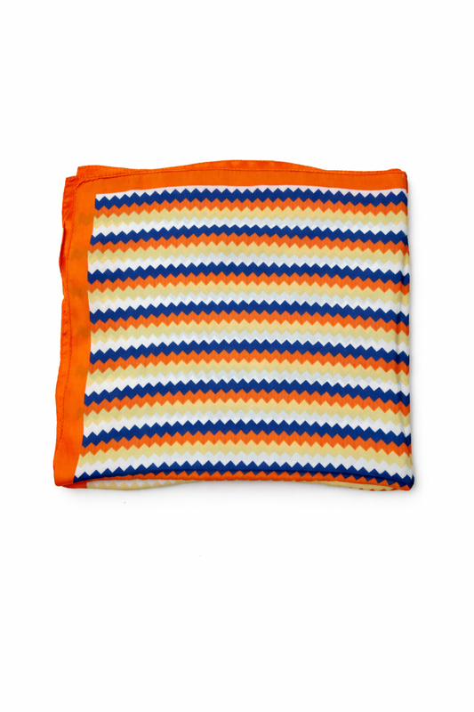 Tuch mit Zickzack-Muster orange