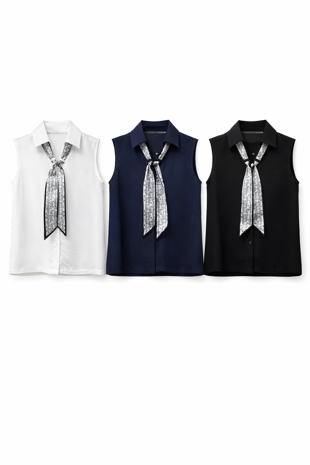 Bluse mit Schal-Detail, Gr. 36-40