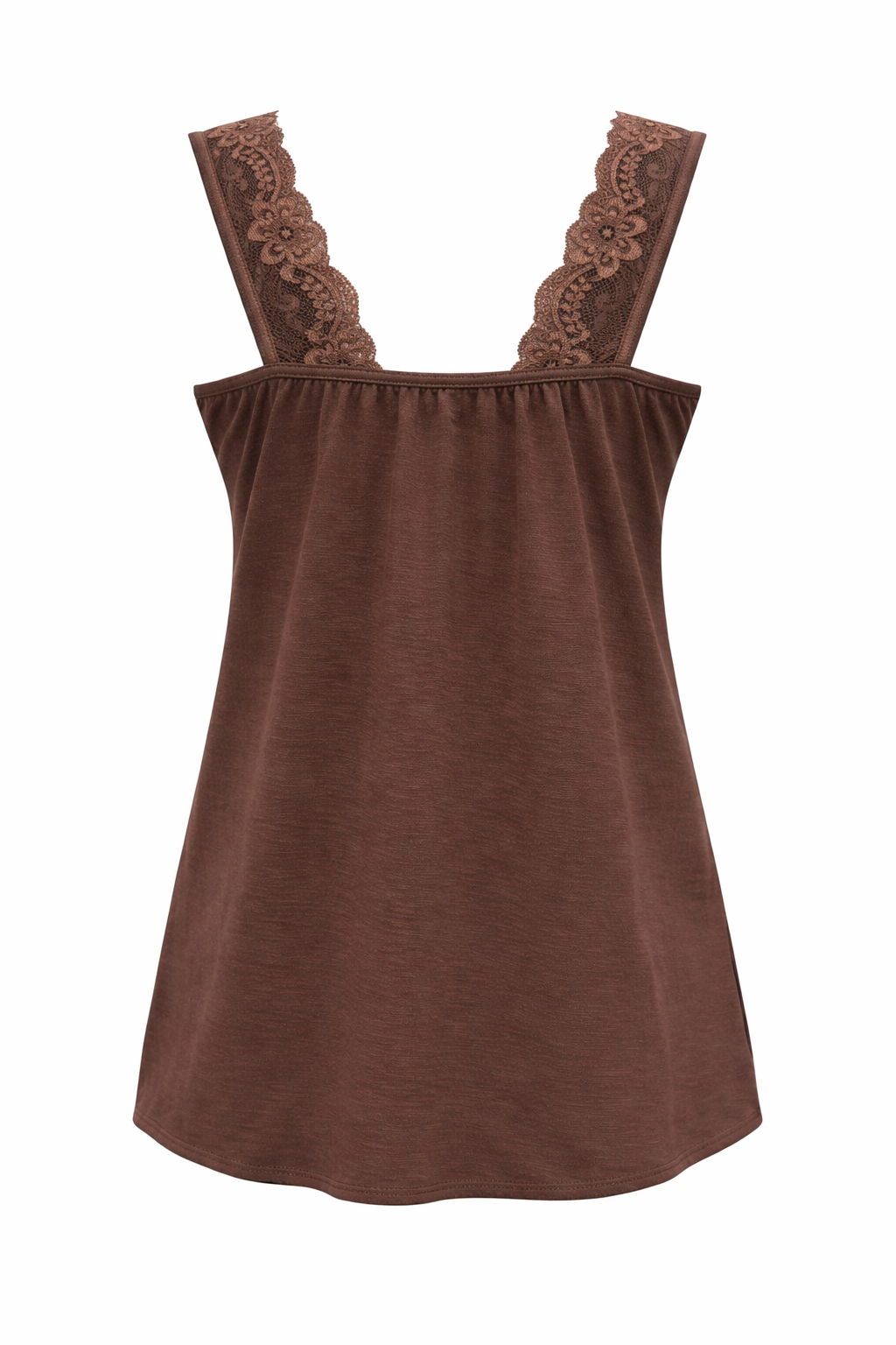 Spitzen-Top braun Gr. 34-44