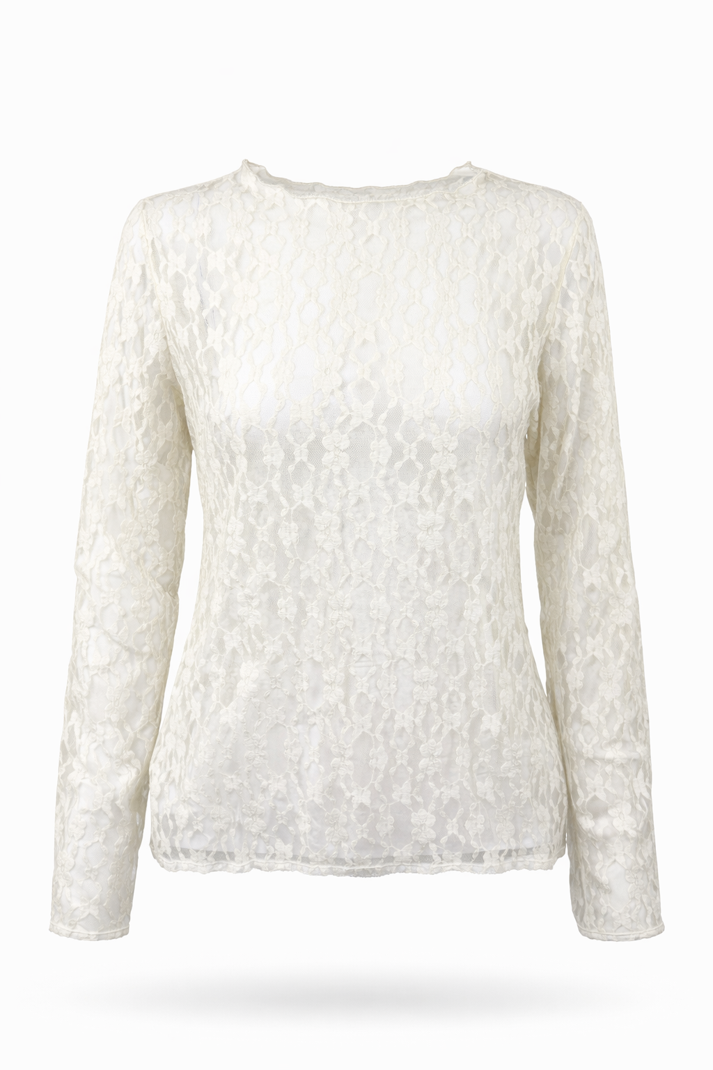 Zartes Spitzenoberteil beige, Gr. 36-42